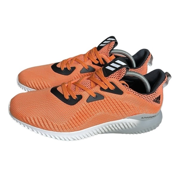 Adidas Alpha Bounce 3 Sneaker SZ 9.5 Men Orange Black - Picture 3 of 8